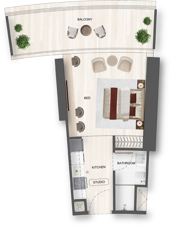 Studio Floor Plan